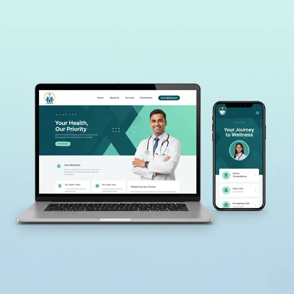 website development for doctor
