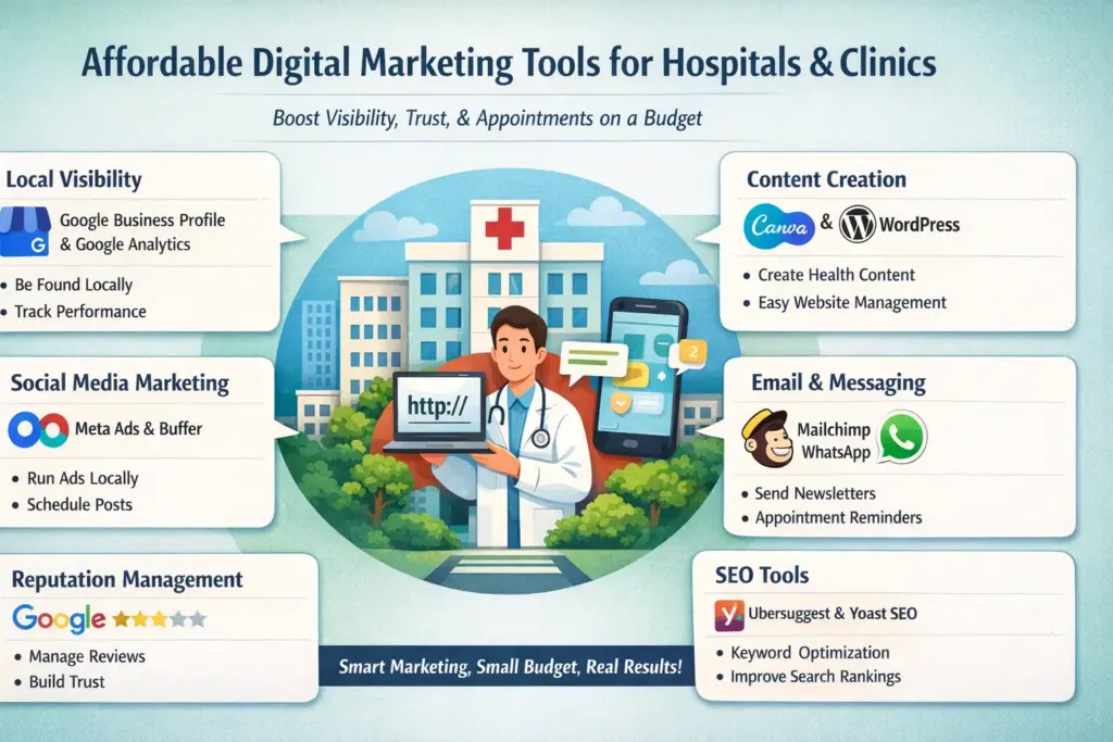 Affordable Digital Marketing Tools for Hospitals and Clinics
